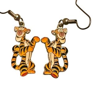 Vintage Signed Disney Tigger Earrings